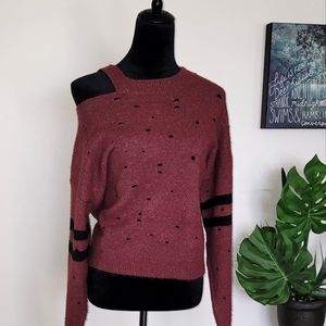 Cropped Striped Sweater